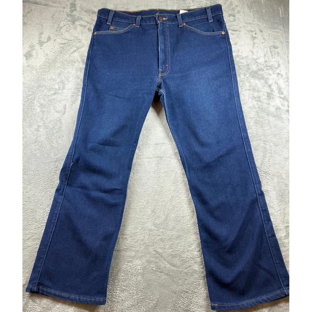 Vintage Levi's 517 Jeans 38x30 USA Made Bootcut Orange Tab 90s 517-2017 Denim
